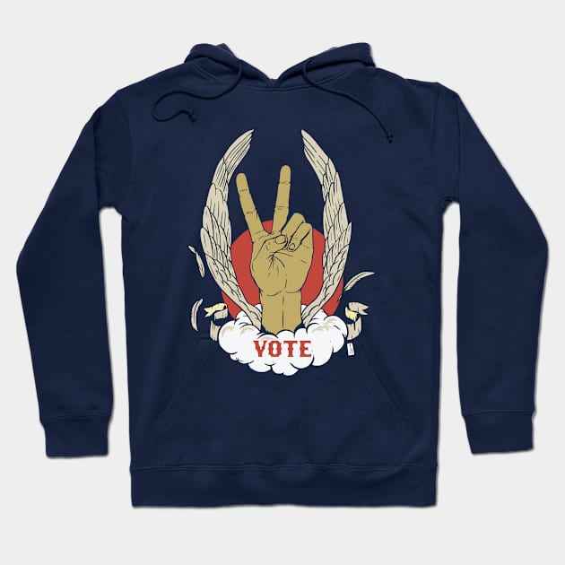 V is for Vote Hoodie by Thomcat23